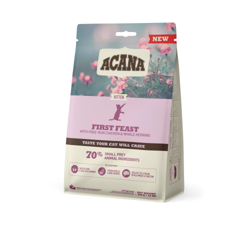 ACANA CAT FIRST FEAST 0,34 кг/курица+рыба/ низкозерновой корм для котят 0,34 кг