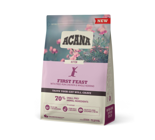 ACANA CAT FIRST FEAST 1,8 кг/курица+рыба/ низкозерновой корм для котят 1,8 кг