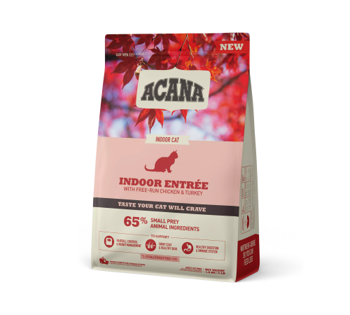 ACANA CAT INDOOR ENTREET 1,8 кг /птица+рыба/ низкозерновой корм для стерилизованных кошек 1,8 кг