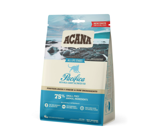 ACANA CAT PACIFICA 0,34 кг /рыба/ беззерновой корм для кошек и котят 0,34 кг
