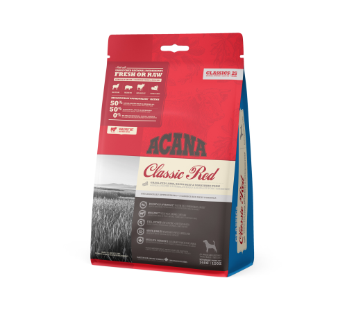 ACANA DOG CLASSIC RED  0,34 кг /говядина/низкозерновой  корм для собак 0,34 кг /classics/