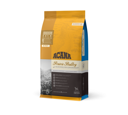 ACANA DOG PRAIRIE POULTRY 17 кг /курица/ низкозерновой корм для собак 17 кг /classics/
