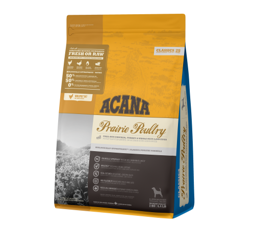 ACANA DOG PRAIRIE POULTRY  6 кг /курица/ низкозерновой корм для собак 6 кг /classics/