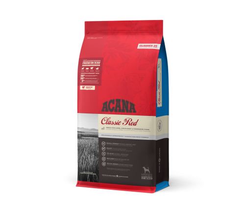 ACANA DOG RED MEAT 17 кг/говядина/низкозерновой  корм для собак 17 кг /classics/