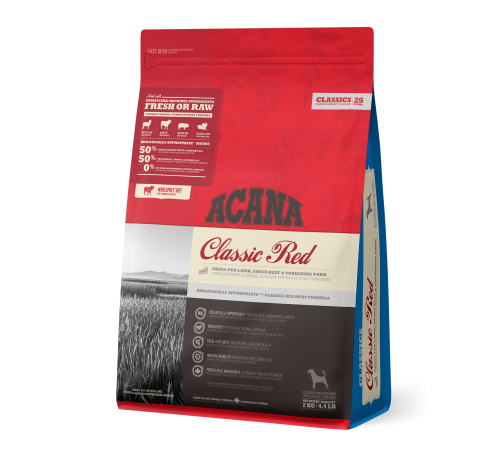 ACANA DOG RED MEAT 2 кг/говядина/низкозерновой  корм для собак 2кг /classics/
