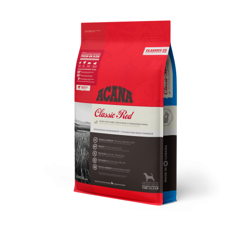 ACANA DOG RED MEAT 6 кг/говядина/низкозерновой  корм для собак 6 кг /classics/
