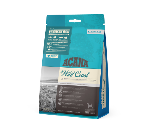 ACANA DOG WILD COAST  0,34 кг /рыба/ низкозерновой корм для собак 0,34 кг /classics/