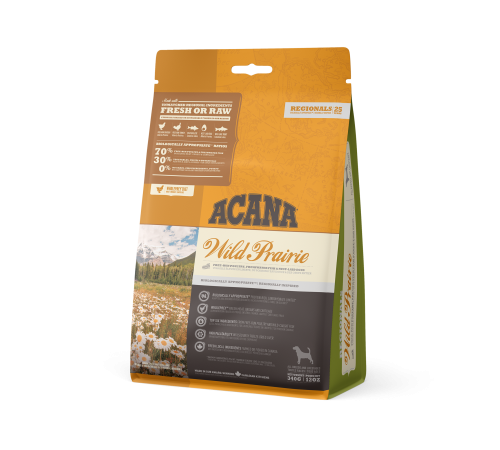 ACANA DOG WILD PRAIRIE 0,34 кг/цыпленок+индейка/ беззерновой корм для собак 0,34 кг