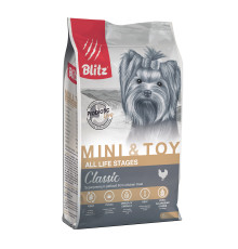BLITZ  ADULT MINI&TOY/курица/Полнорационный корм для собак миниатюрных и мелких пород 2 кг 