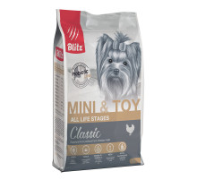 BLITZ  ADULT MINI&TOY/курица/Полнорационный корм для собак миниатюрных и мелких пород 7 кг 