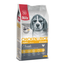 BLITZ PUPPY CHICKEN & RICE/курица+рис/Полнорационный корм для щенков 2 кг