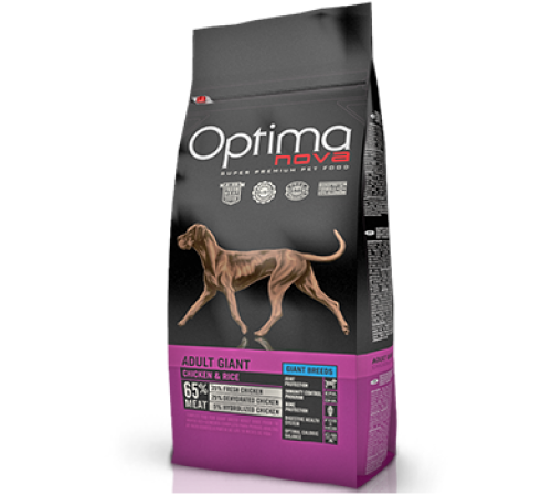 OPTIMANOVA Adult Giant Chicken&Rice 12 kg /курица+рис/Полнорационный корм для собак гигантских пород 12 кг