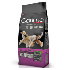 OPTIMANOVA Adult Medium Chicken&Rice 2 kg /курица+рис/Полнорационный корм для собак средних пород 2 кг