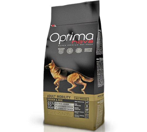 OPTIMANOVA Adult Mobility Chicken&Rice 2 kg /курица+рис/Полнорационный корм для собак для суставов 2 кг