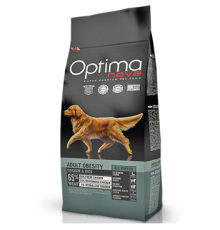 OPTIMANOVA Adult Obesity Chicken&Rice 12 kg /курица+рис/Полнорационный корм для собак с избыточным весом 12 кг