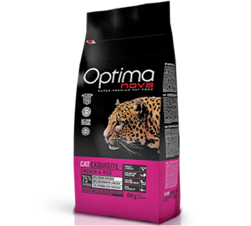 OPTIMANOVA Cat Adult Exquisite Chicken&Rice 2 kg/курица+рис/ Полнорационный корм  для привередливых кошек 2 кг                    