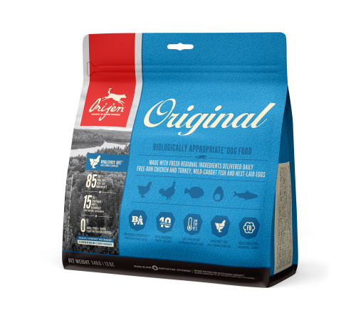 ORIJEN DOG ORIGINAL 0,34кг/курица+индейка+рыба/ беззерновой корм для собак 0,34 кг